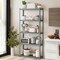 Costway 1/2/3/4 PCS 5-Tier Heavy Duty Storage Shelf Storage Utility Rack Shelf with Anti-tipping Device Grey